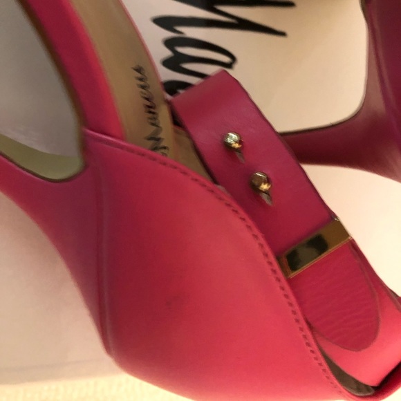 NEIMAN MARCUS Yani Ankle-Strap Sandal || Pink Sz 8 - Picture 12 of 12